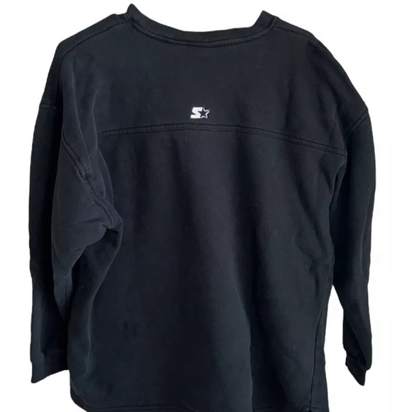 Vtg Black Starter w/Logo Crewneck Sweatshirt Men's Large READ ALL - Picture 2 of 8